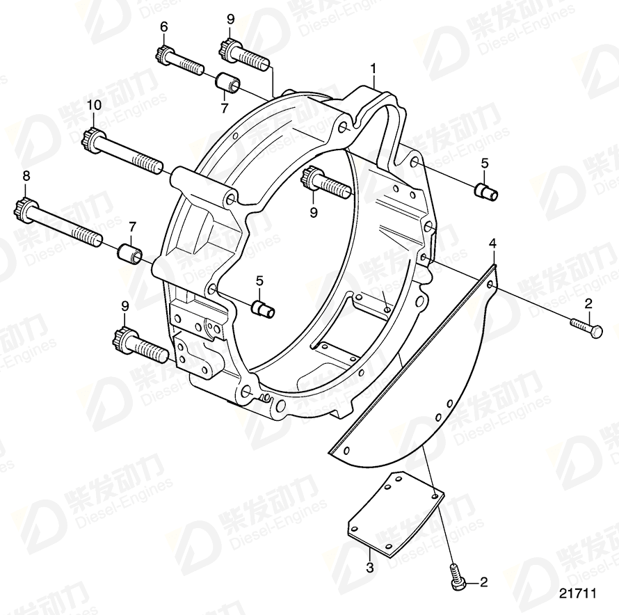 VOLVO Screw 20501348 Drawing